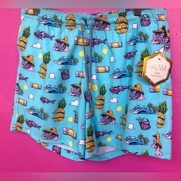 NWT Limited edition Palma x Sergio Stuff swim shorts - Picture 1 of 1